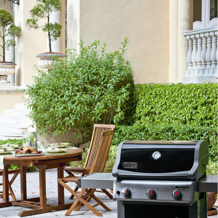 Black Stainless Steel 3-Burner Propane Gas Grill