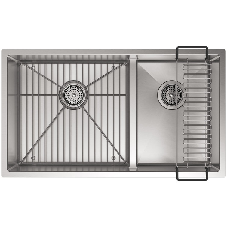 Strive 38" Stainless Steel Double Bowl Undermount Kitchen Sink