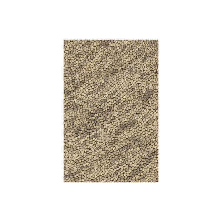 Galaxy Brown and Tan Hand-Tufted Wool Rug 5' x 7'