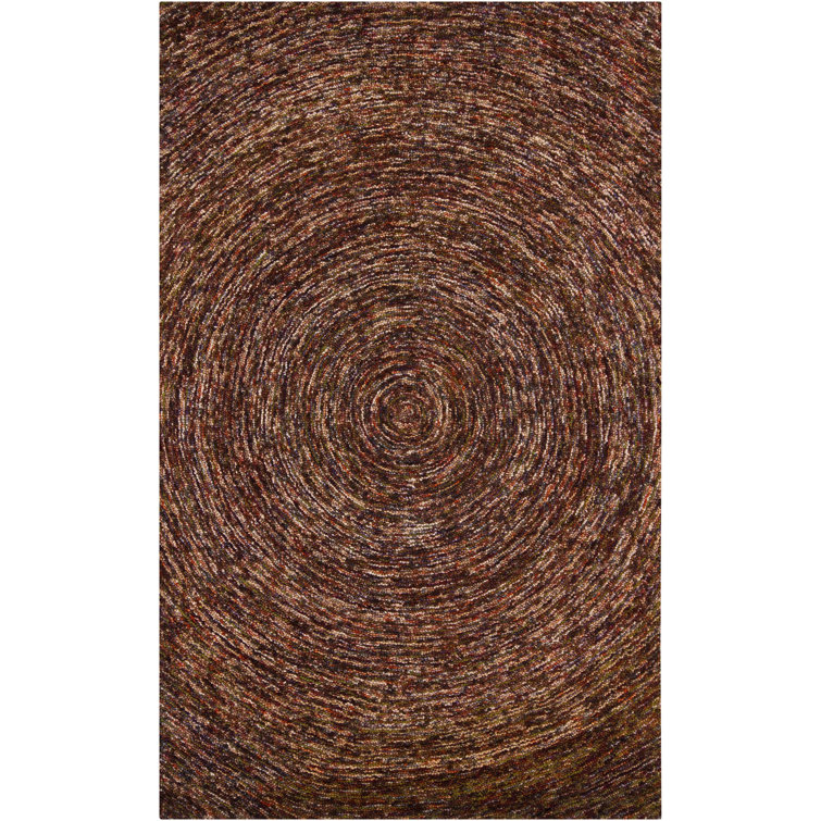 Hand-Tufted Galaxy Green 5' x 7'6" Wool Area Rug