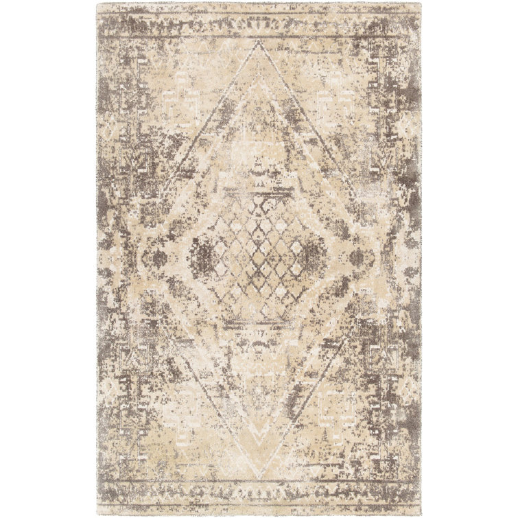 Handmade Blue Wool Tufted Rectangular Area Rug 7'9" x 10'6"
