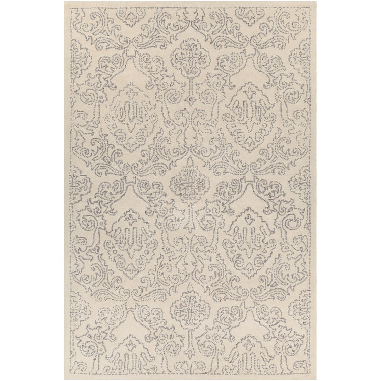 Ivory Elegance Hand-Tufted Wool Rectangular Area Rug