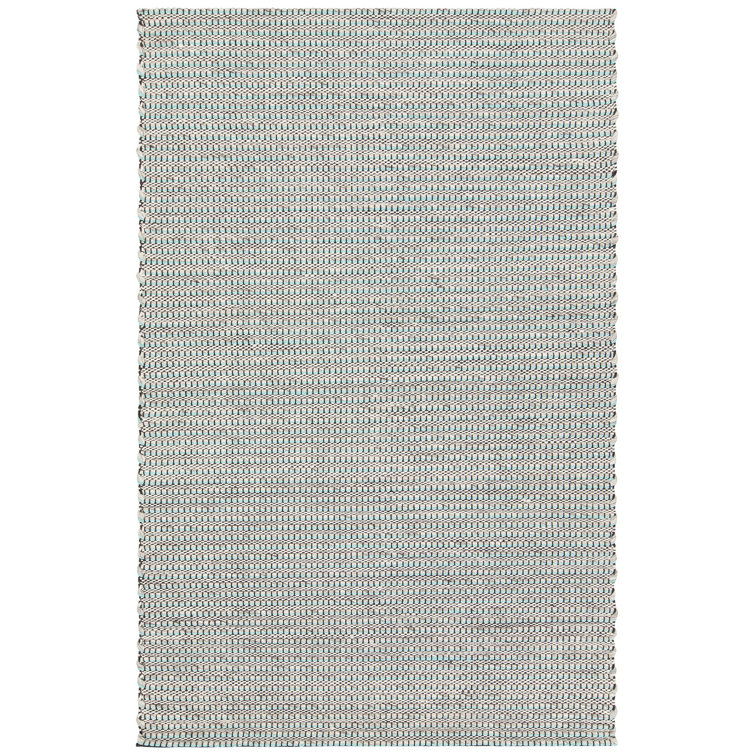 Handmade Braided Black Wool Blend 5' x 7' Area Rug