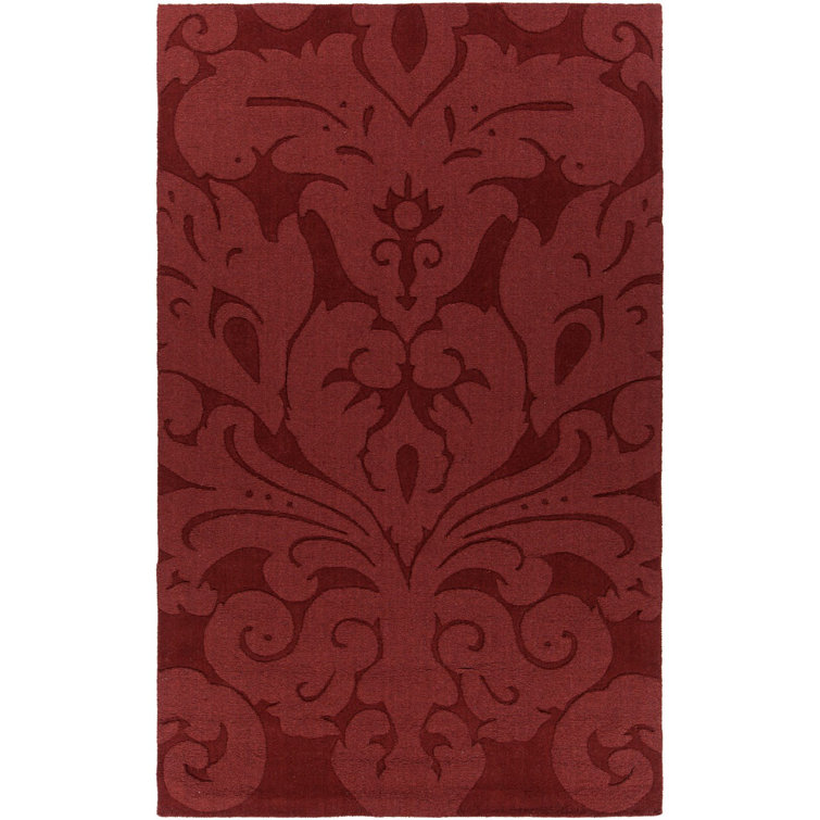 Mystica Luxe Red Wool Hand-Tufted 8' x 11' Area Rug