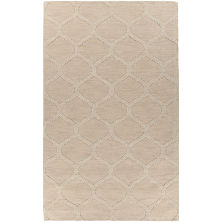Ivory Hand-Tufted Wool Rectangular 8' x 11' Rug