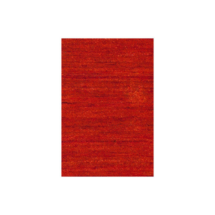 Gabi Radiant Red Hand-Knotted Wool Round Rug 7'9"