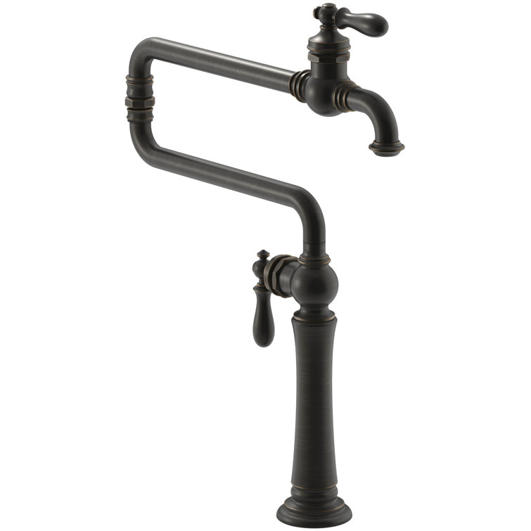 Oil Rubbed Bronze Double Handle Pot Filler Faucet