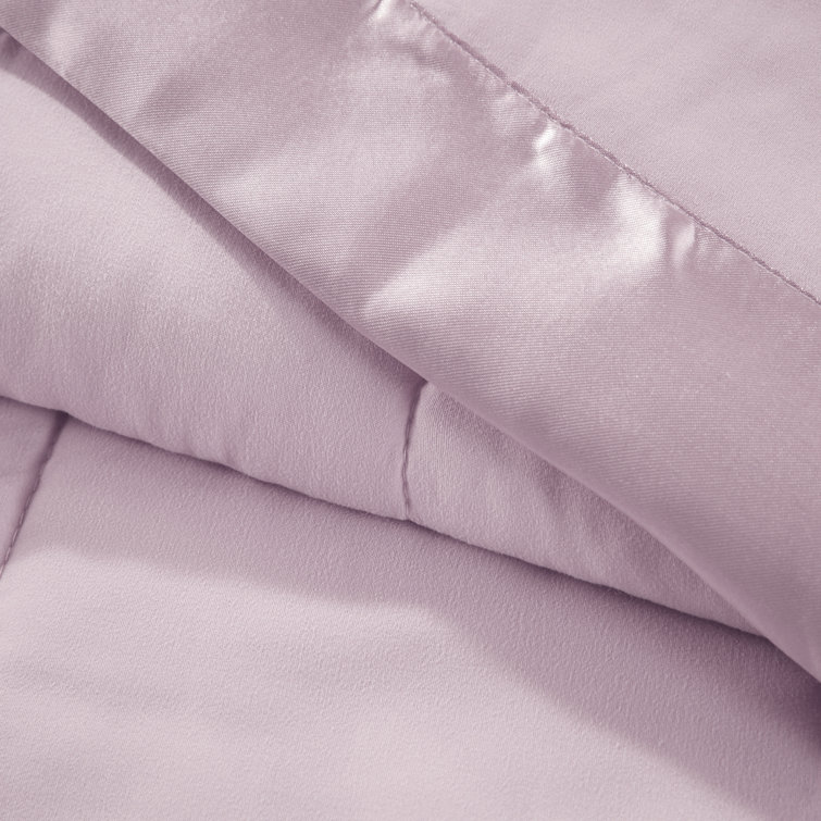 Full/Queen Blue Down Alternative Blanket with Satin Trim