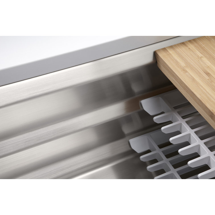 Prolific 33" Stainless Steel Undermount Single Bowl Kitchen Sink with Accessories