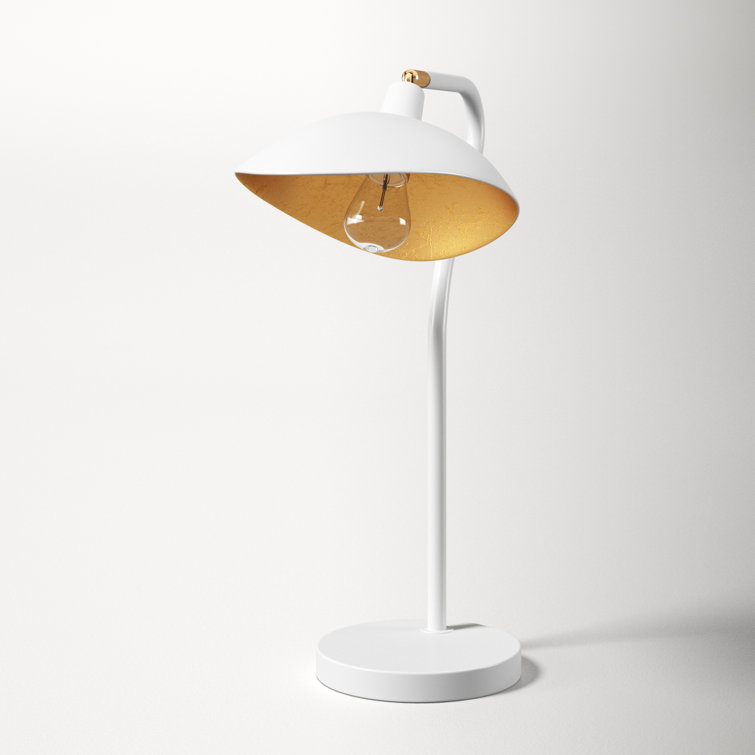 Contemporary White Adjustable Desk Lamp for Kids' Nursery