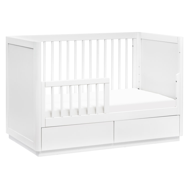 White Pine 3-in-1 Convertible Storage Crib with Toddler Bed Kit