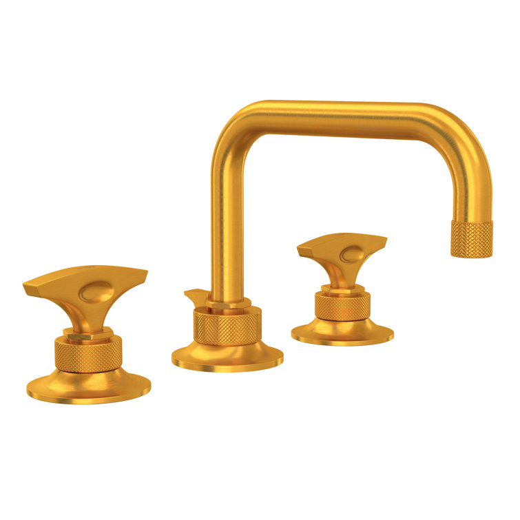 Elegant Polished Nickel 8" Widespread Bathroom Faucet