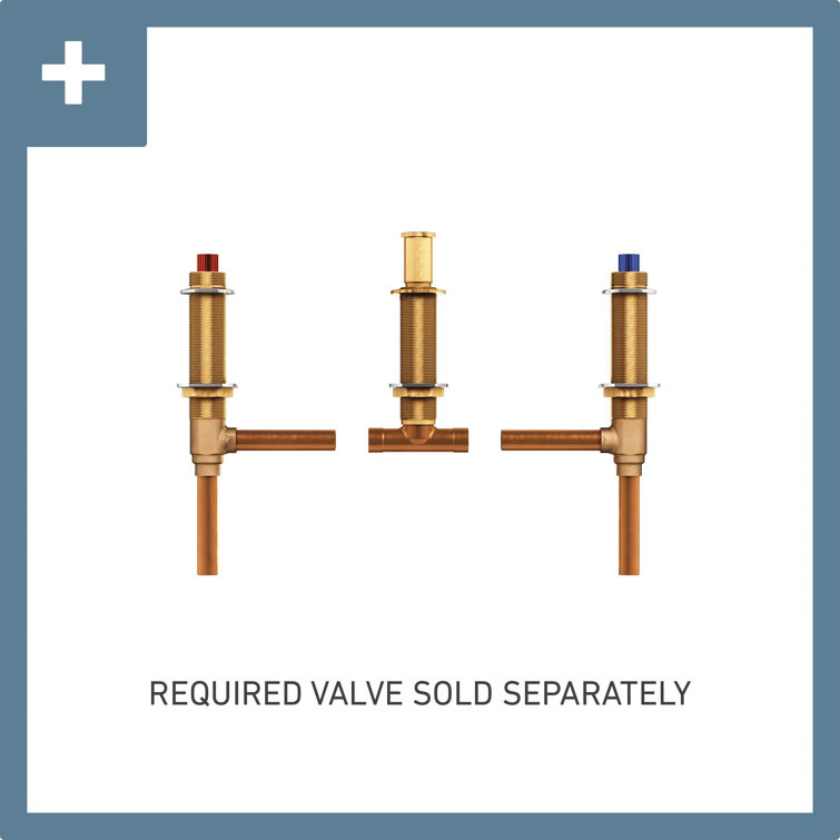Classic Elegance Chrome Widespread Deck Mounted Faucet