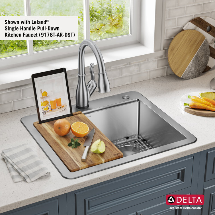 Stainless Steel Single Bowl Workstation Kitchen Sink with Accessories
