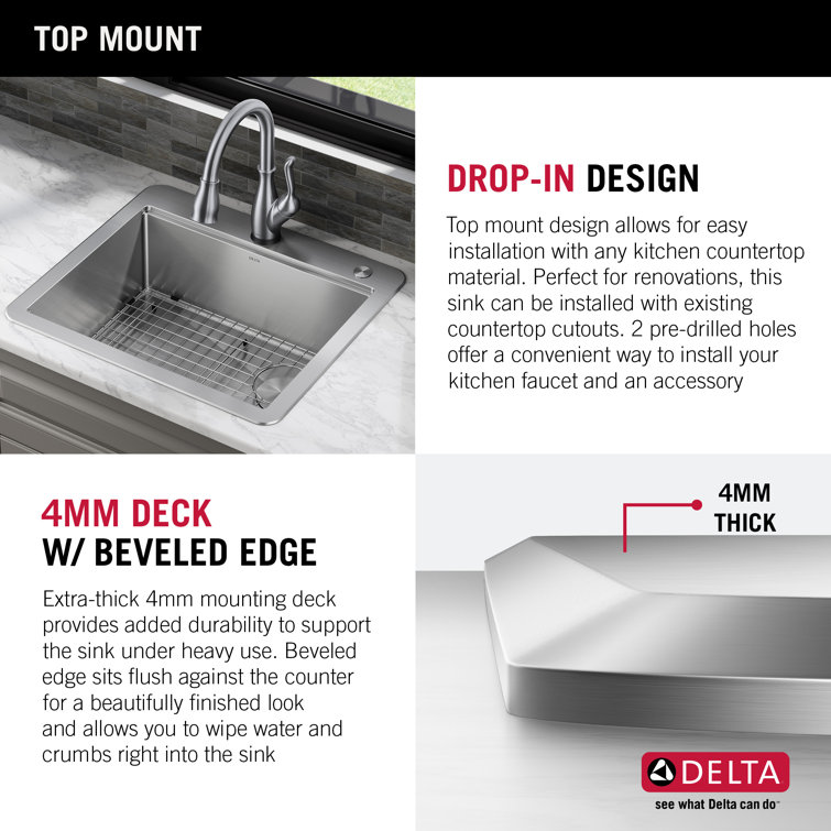 Stainless Steel Single Bowl Workstation Kitchen Sink with Accessories