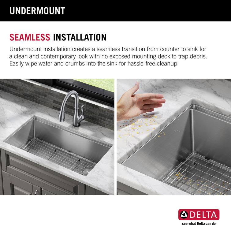 30-Inch Stainless Steel Undermount Single Bowl Workstation Sink