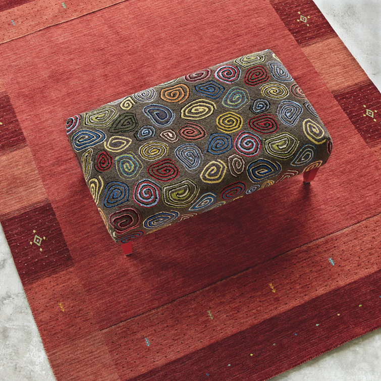 Lori Tribal Inspired Red Wool 3' x 5' Handwoven Area Rug