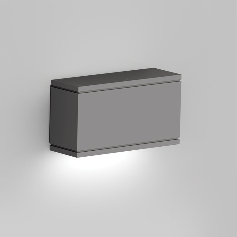 Rubix Graphite Dimmable LED Outdoor Wall Sconce