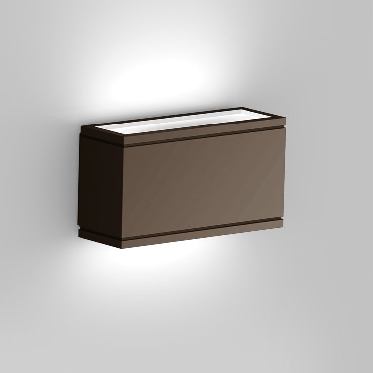 Rubix Bronze Die-Cast Aluminum 10" Energy-Efficient LED Wall Light