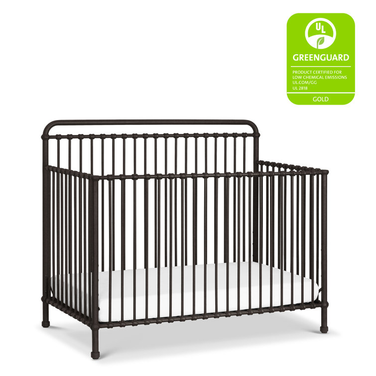 Vintage Iron Black Convertible Toddler Crib