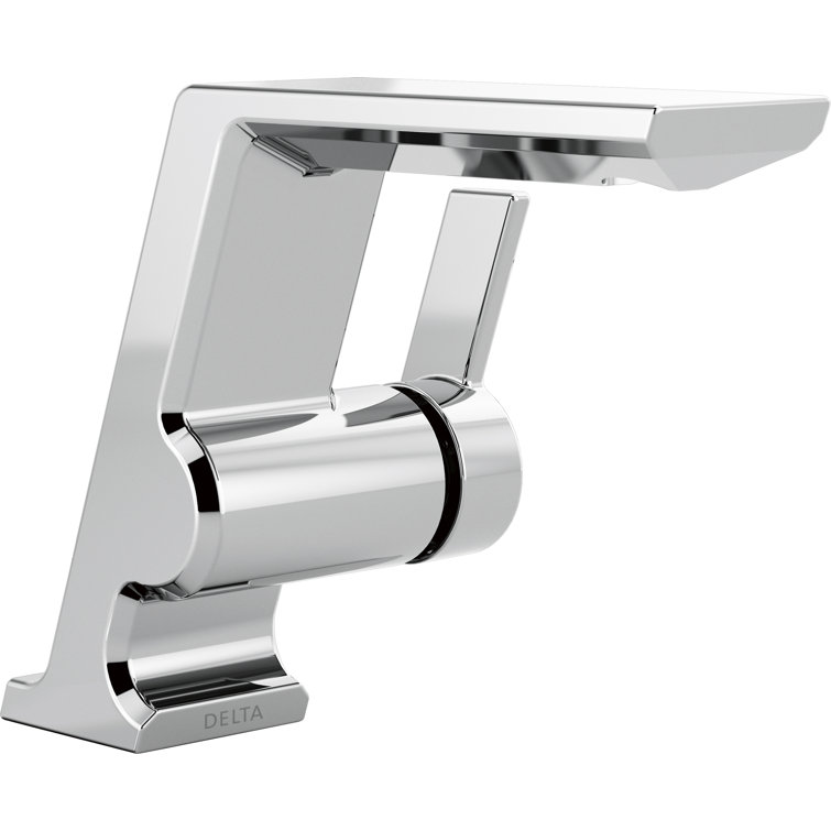 Chrome Single Hole Modern Bathroom Faucet