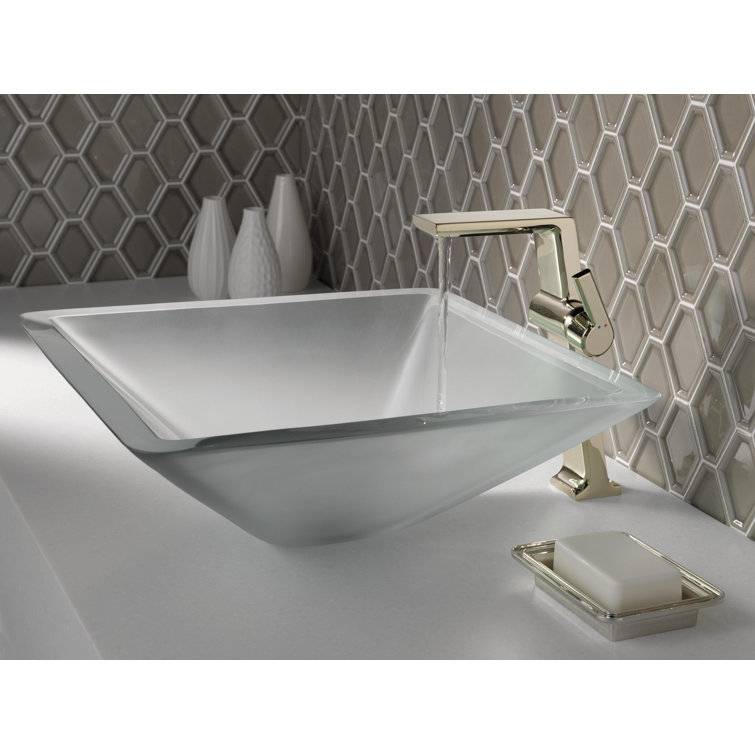 Modern European Polished Nickel Single Hole Vessel Faucet