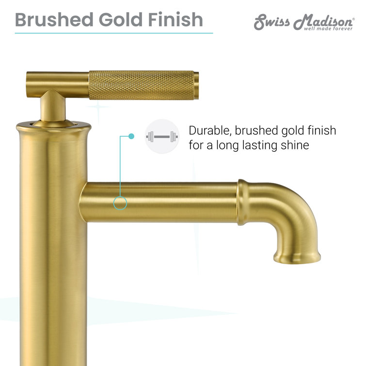 Avallon Brushed Gold Single-Handle Bathroom Faucet