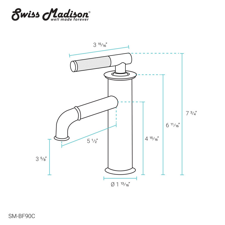 Avallon Chrome Single-Handle Bathroom Faucet