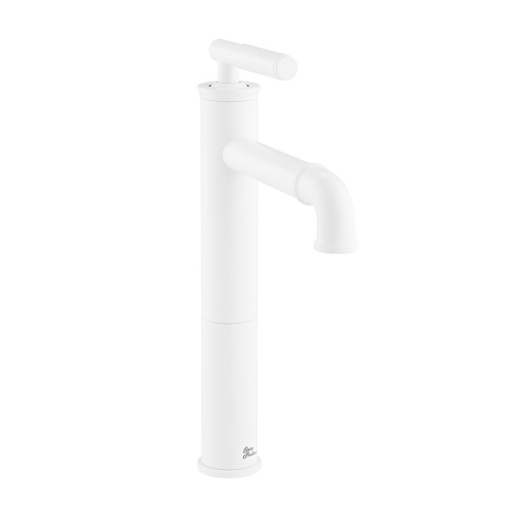 Matte White Nickel Single-Handle High Arc Bathroom Faucet
