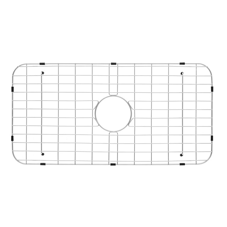 Brushed Stainless Steel Rectangular Kitchen Sink Grid