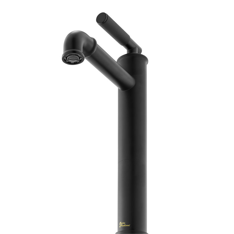 Avallon High Arc Single-Handle Bathroom Faucet in Matte Black