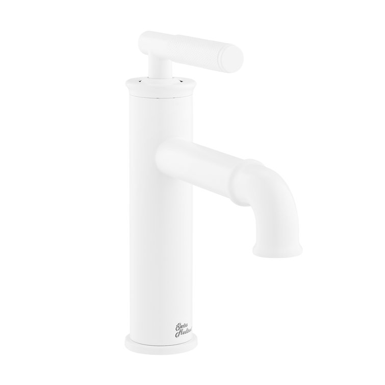 Matte White Nickel Single-Handle Bathroom Faucet
