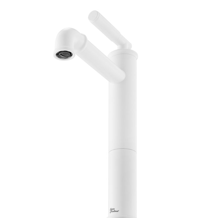 Matte White Nickel Single-Handle High Arc Bathroom Faucet