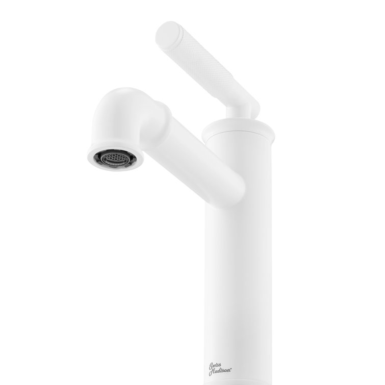 Matte White Nickel Single-Handle Bathroom Faucet