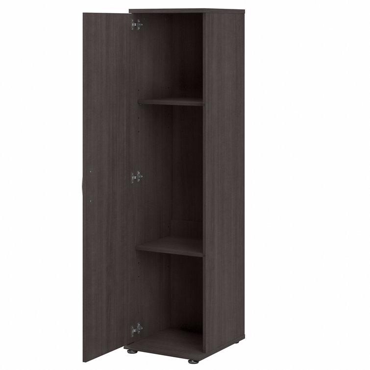 Storm Gray Tall Cabinet with Adjustable Shelving
