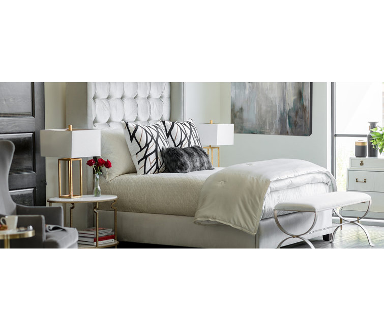 Black Faux Fur Rectangular Lumbar Pillow
