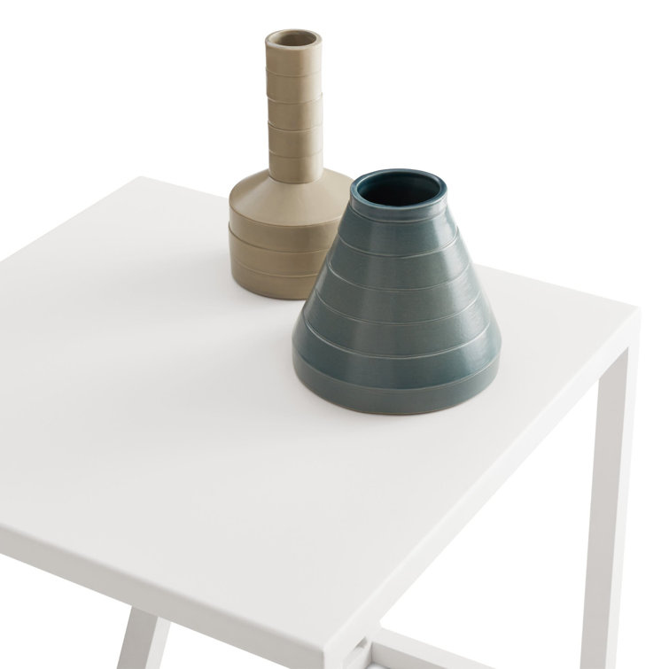 Strut 20'' Carbon Metal Outdoor Coffee Table