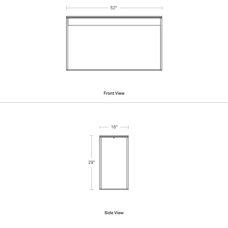 Walnut and Stainless Steel Minimalist Console Table