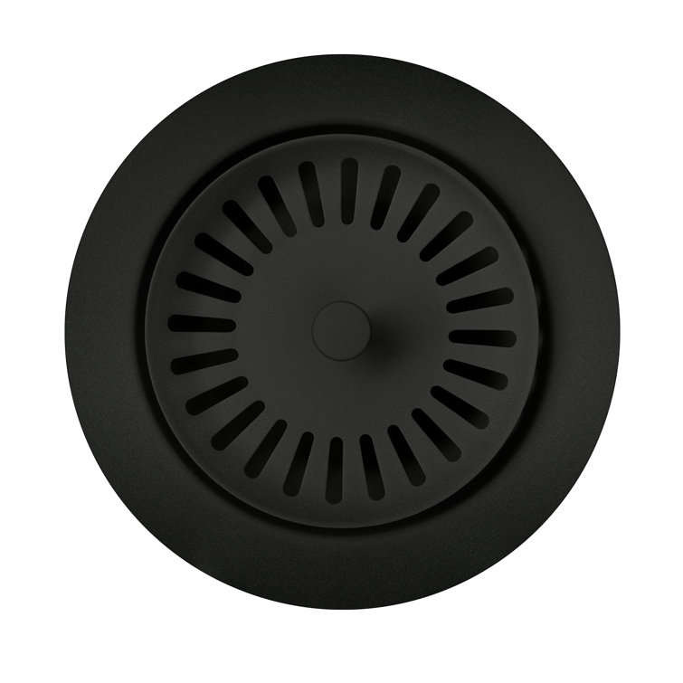 Coal Black Metal Kitchen Sink Basket Strainer