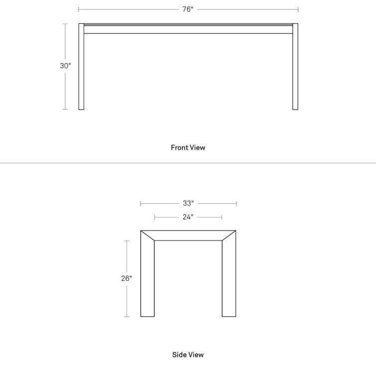 Rustic Broad Solid Walnut Extendable Dining Table 33" W x 76" L