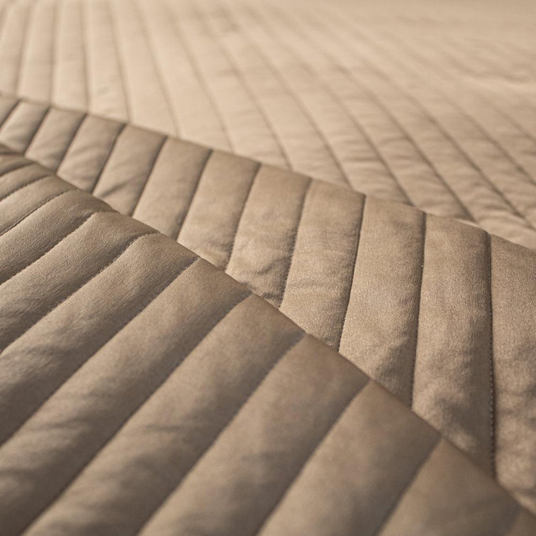 Elegant Mystery Queen Cotton & Silk Quilt Coverlet