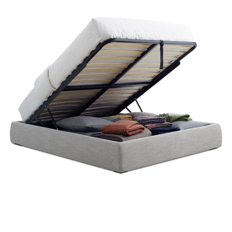 Vesper Marine Blue Full Upholstered Storage Bed with Drawer