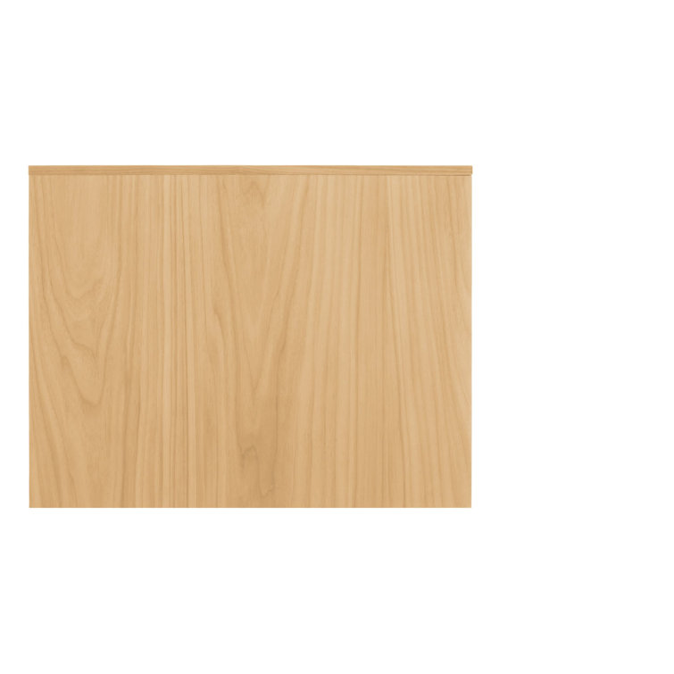 White Oak Adjustable Shelving Wall-Mounted Cabinet