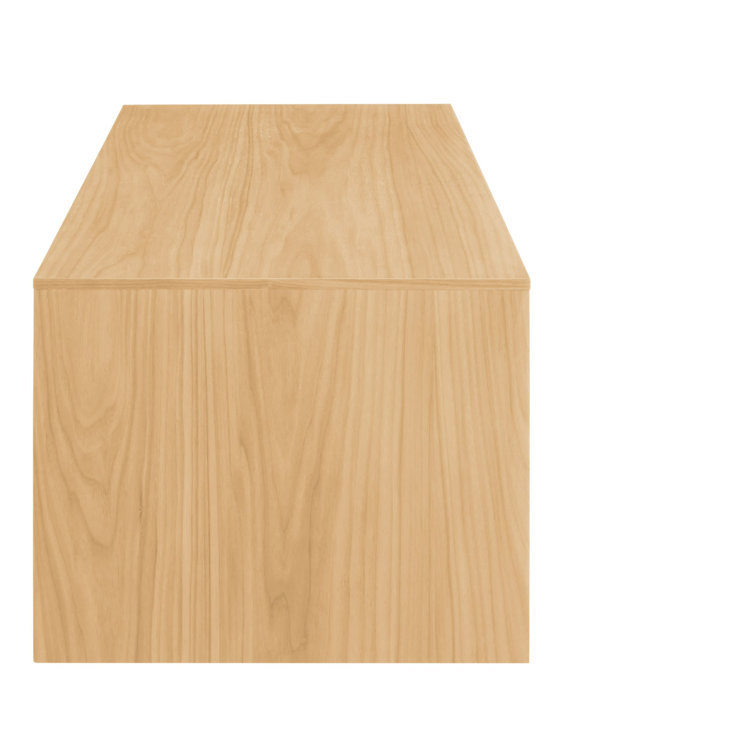 White Oak Adjustable Shelving Wall-Mounted Cabinet