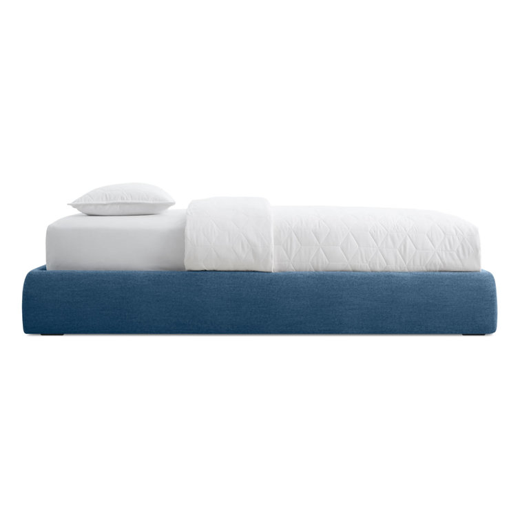 Vesper Marine Blue Full Upholstered Storage Bed with Drawer