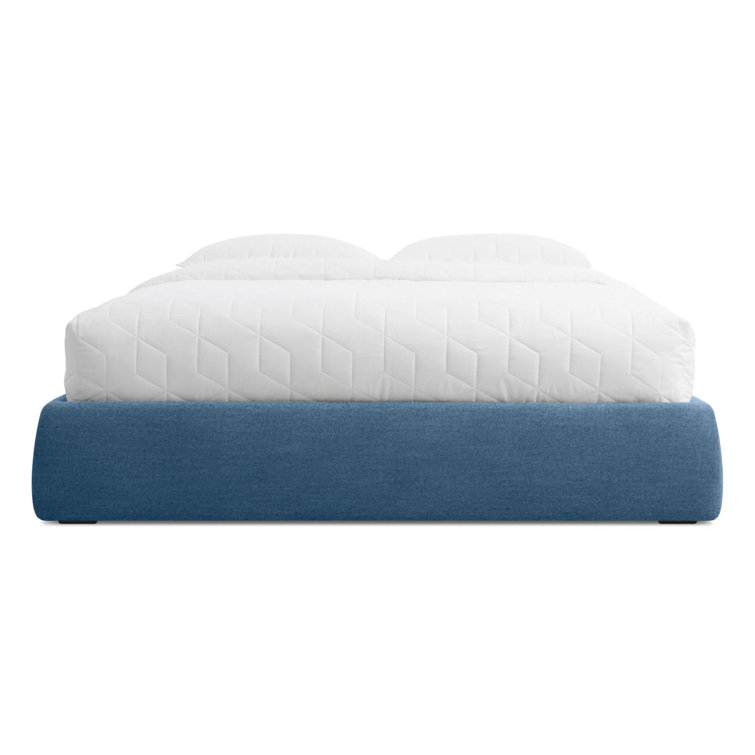 Vesper Marine Blue Full Upholstered Storage Bed with Drawer