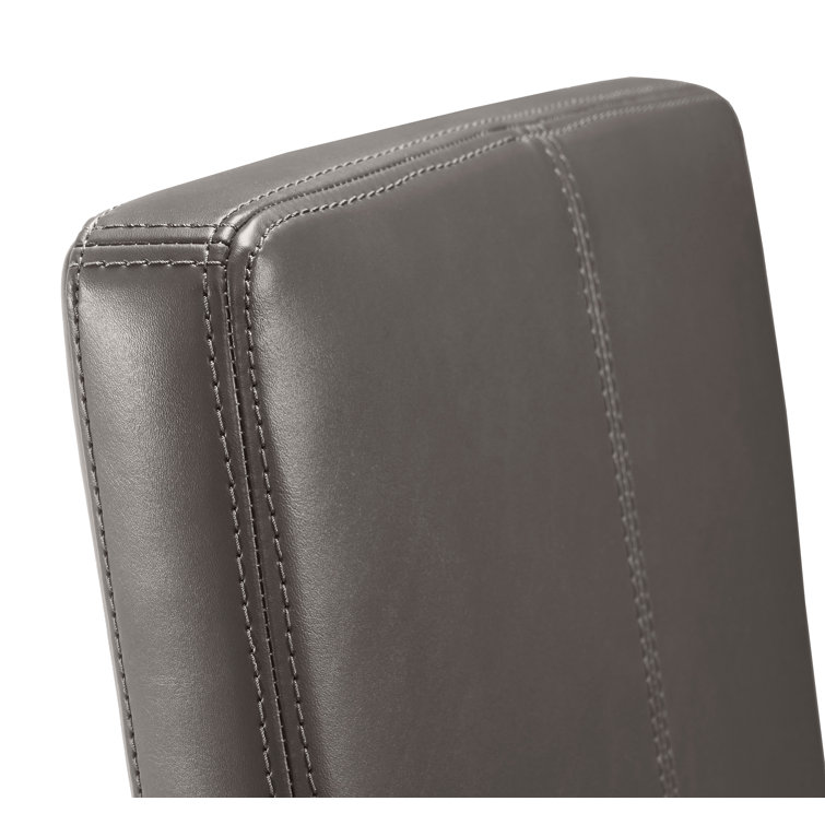 Cityscape Gray Faux Leather Handcrafted Counter Stool