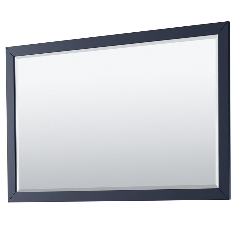 Daria 60'' Dark Blue Single Bathroom Vanity with Carrara Marble Top