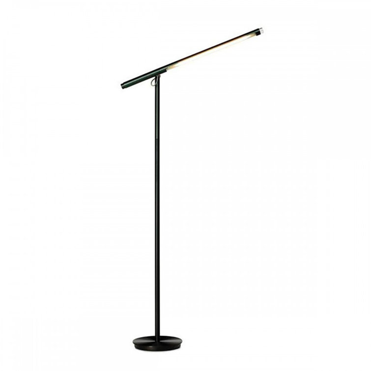 Edison Adjustable Black Aluminum LED Task Floor Lamp
