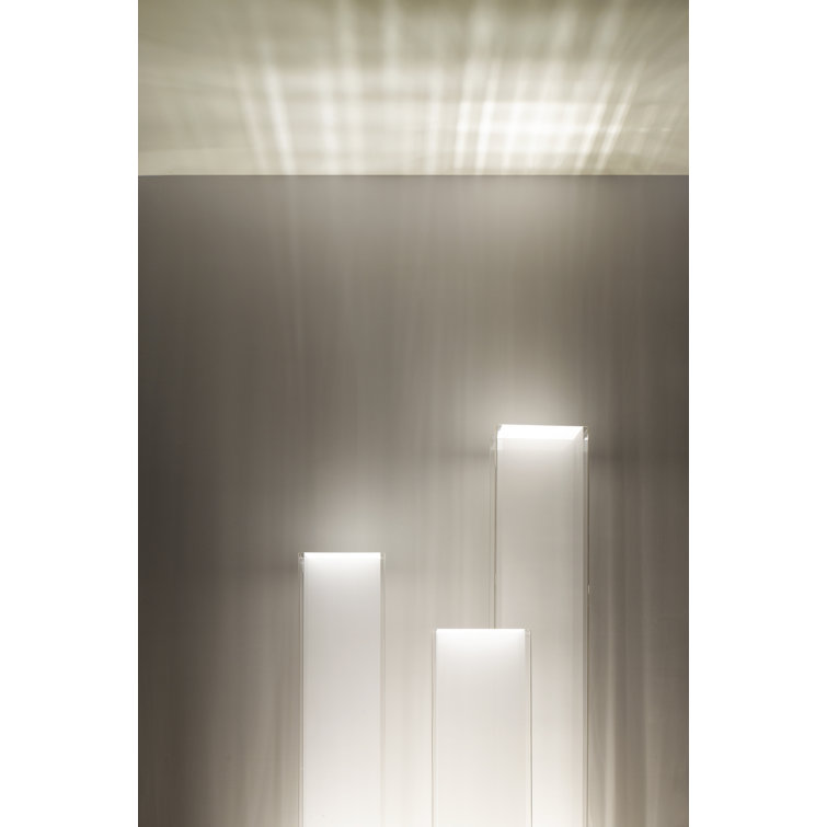 Cortina 72" White Acrylic Floor Lamp with Fabric Diffuser